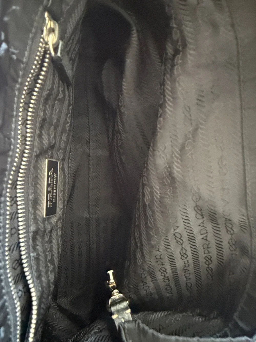 Prada Black Nylon Small Tote Bag